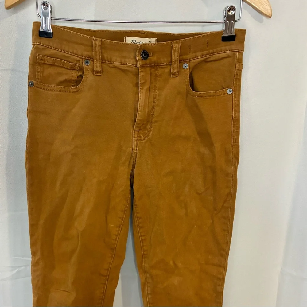 Madewell 9” High Riser Skinny Skinny Brown‎ Chino Jeans Womens 27/28